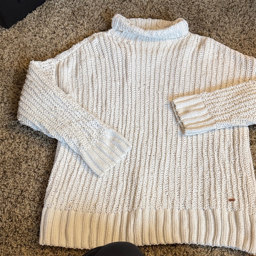 PINK Victoria's Secret White Cowl Neck Sweater